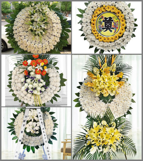 山西晋中灵石县南关镇石柜村花圈速递